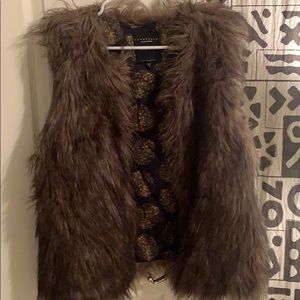 Faux fur vest